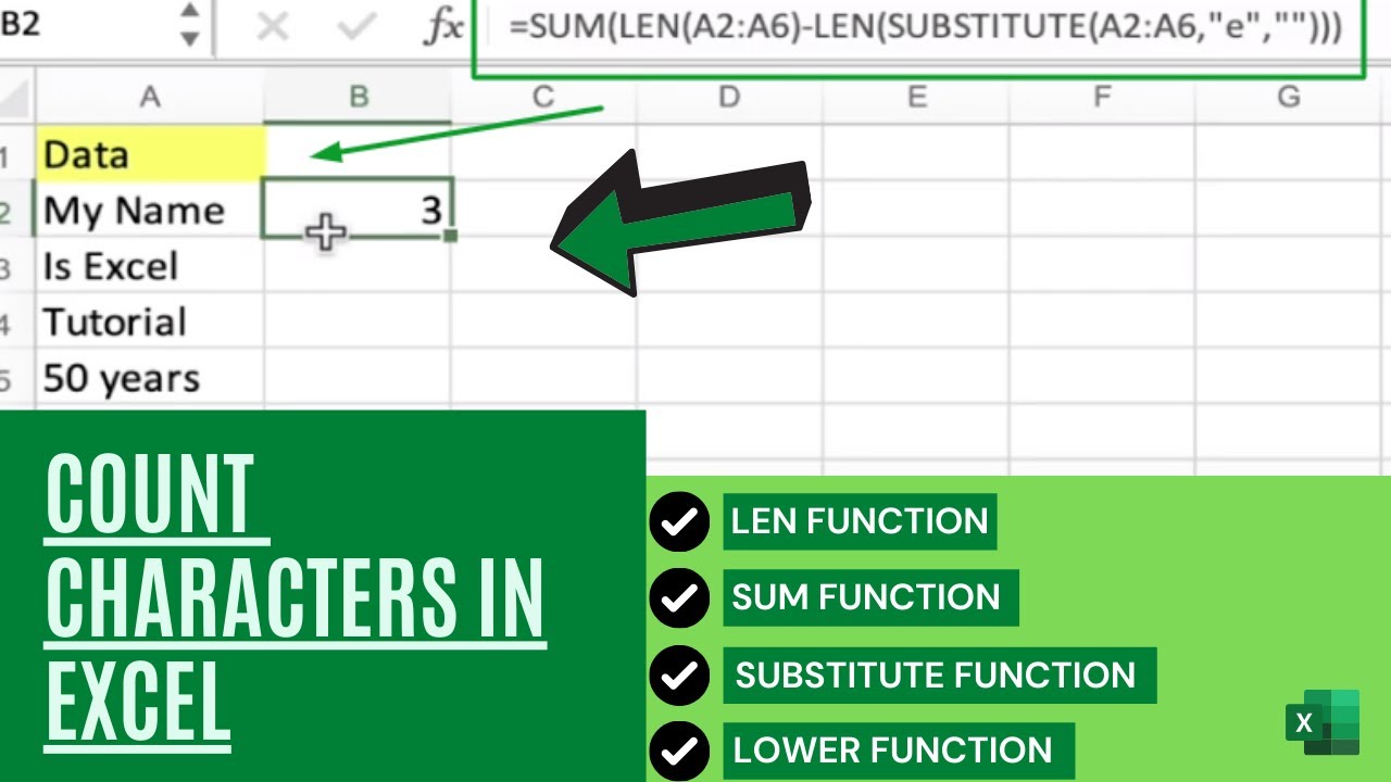 How To Count Characters In Excel 2013 Solveyourtech