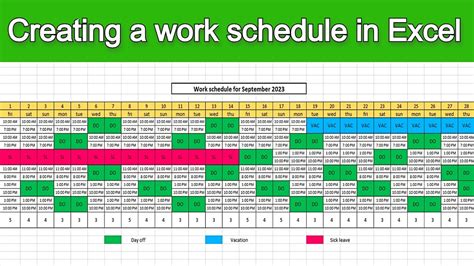 How To Create A Schedule Creating Work Schedules Create The Perfect