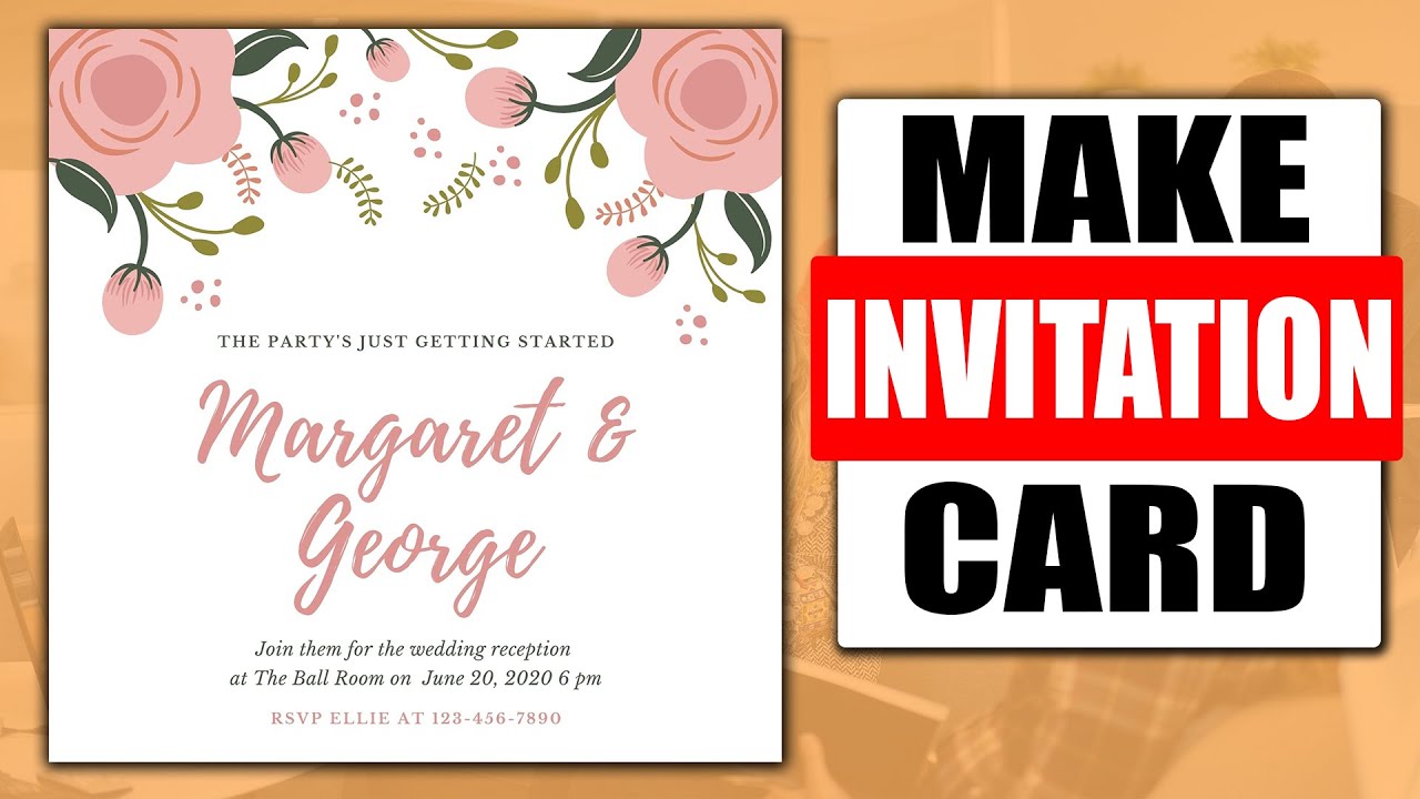 How To Make Invitation Cards Quick Easy Youtube