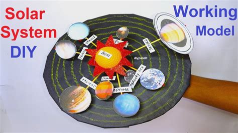 How To Make Solar System Model With Cardboard For Science Project Or As