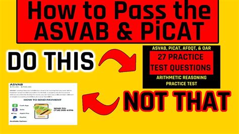 How To Pass The Asvab And Picat What Resources To Use And What To