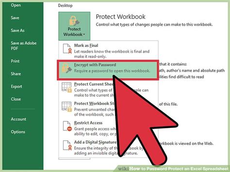 How To Password Protect Excel Workbook