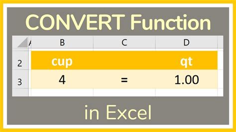 How To Use Convert Formula In Excel With 5 Examples