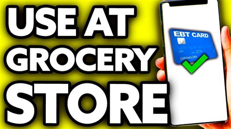 How To Use Ebt Card At Grocery Store Very Easy Youtube