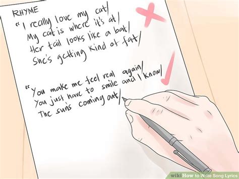 How To Write Song Lyrics With Sample Lyrics Wikihow