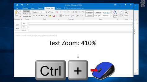 How To Zoom On Outlook