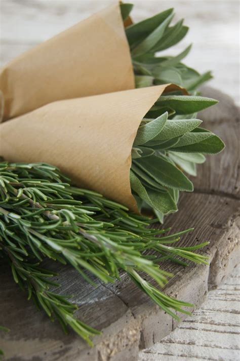 I Love The Way They Packed Their Herbs Herbs Wrapped In Brown Paper