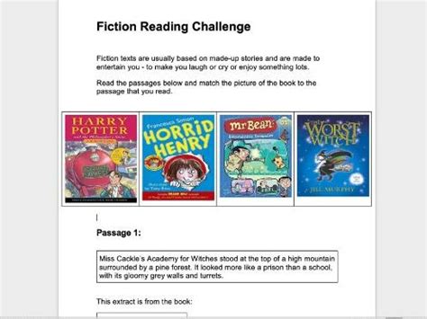 Identifying Fiction And Non Fiction Unit Teaching Resources