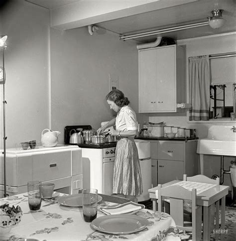 In The Kitchen With Dinah Shorpy Old Photos Framed Prints