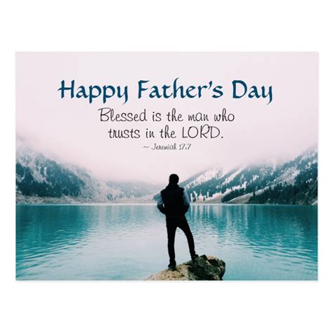 Inspirational Bible Verse Father S Day Mountains Postcard Zazzle Com