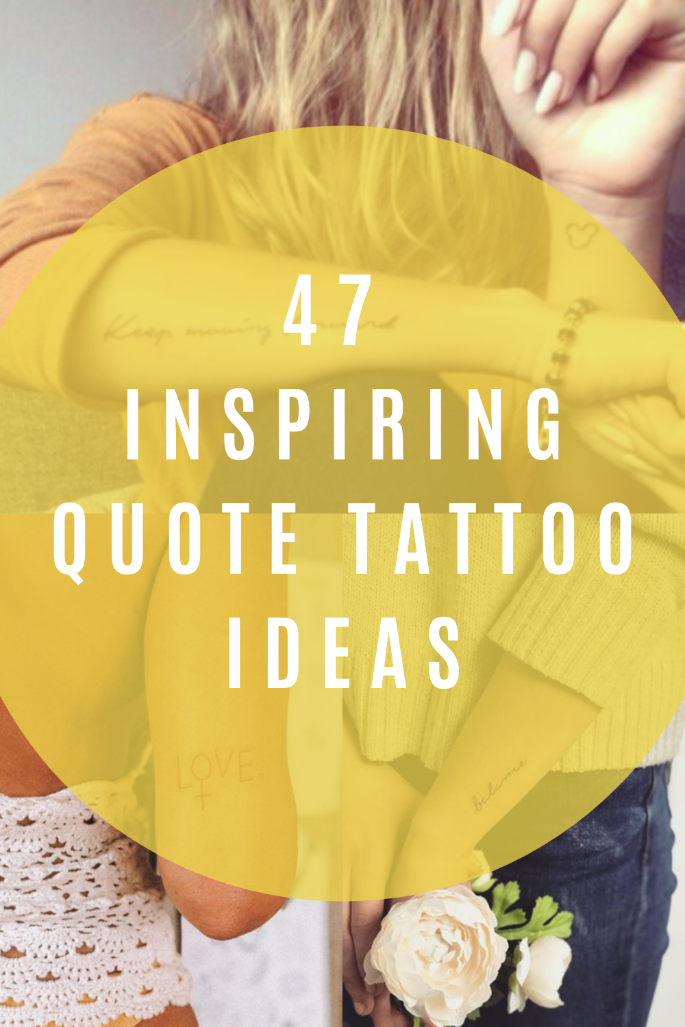 Inspiring Quote Tattoo