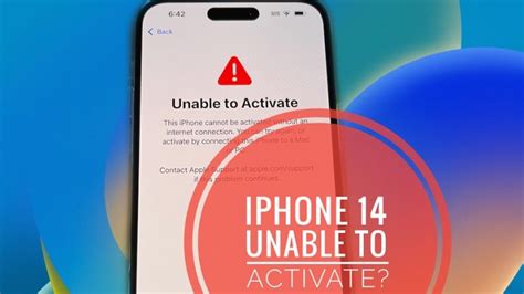 Iphone 14 Activation Problems Unable To Activate Fix