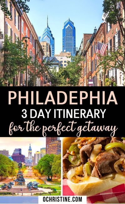 Itineraries A 3 Day Weekend Getaway In Philadelphia In 2020 Usa