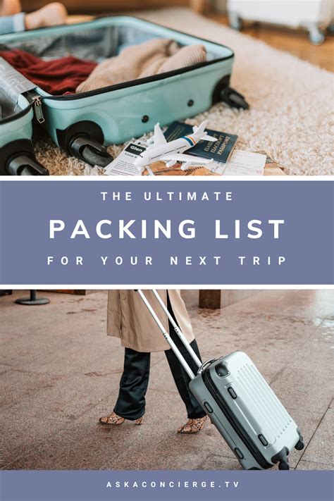 Jet Setting The Ultimate Packing List For Any Trip Ask A Concierge