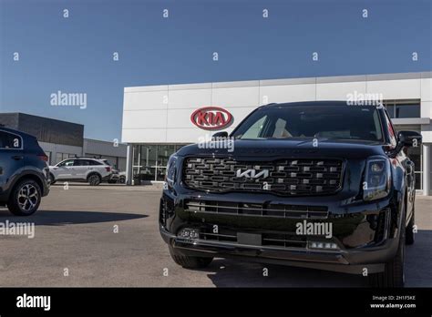 Kia Telluride Display At A Dealership Kia Motors Is Minority Owned By