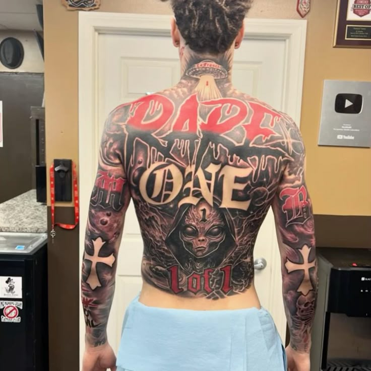 Lamelo Ball Back Tattoo