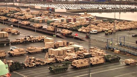 Largest Deployment Of Us Armaments Since Cold War Arrives In Germany