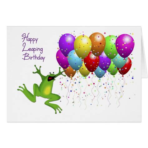 Leap Year Birthday Card