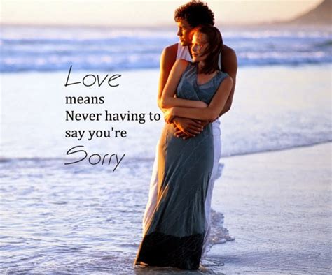 Love Means Never Having To Say You Re Sorry Quotes Myniceprofile Com