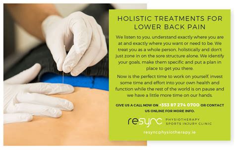 Lower Back Pain Resync Physio Dublin