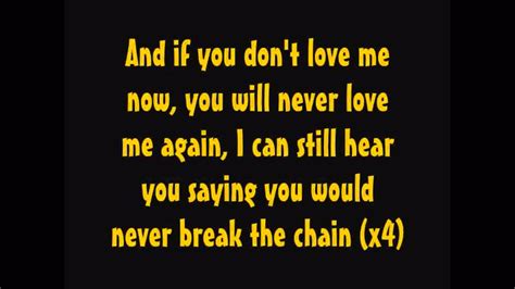 Lyrics To The Chain Fleetwood Mac