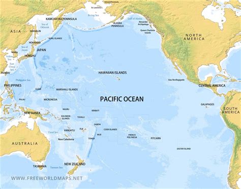 Map Of Pacific Ocean