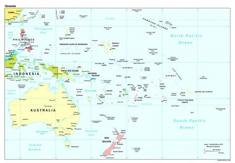 Map Of The South Pacific