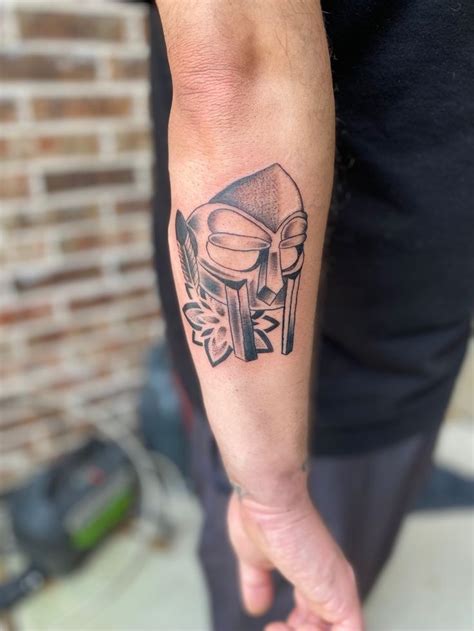 Mf Doom Tattoo In 2023 Music Tattoo Designs Basic Tattoos Hip Hop