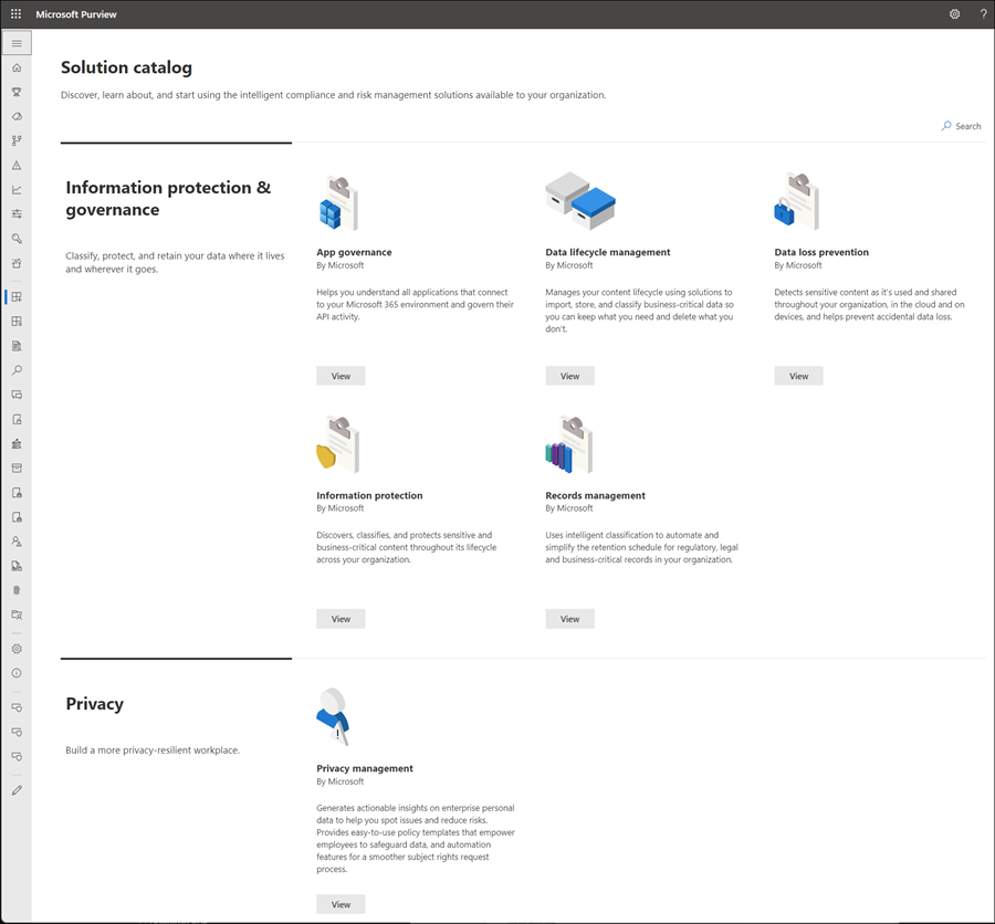 Microsoft Purview Solution Catalog Microsoft Learn