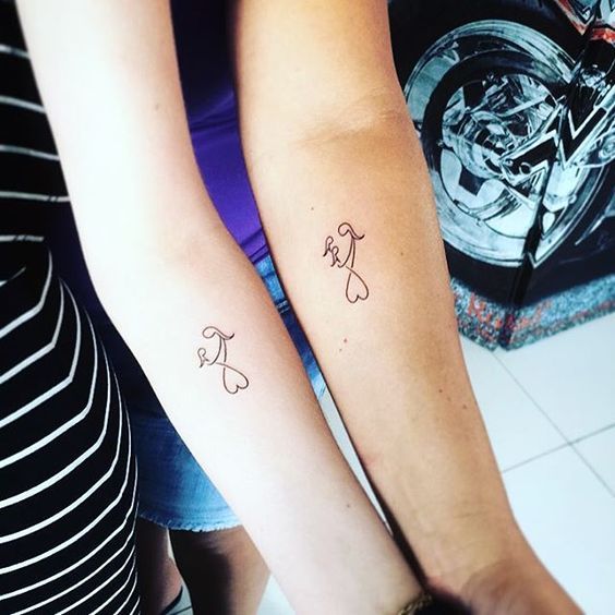 Mom And Son Matching Tattoos