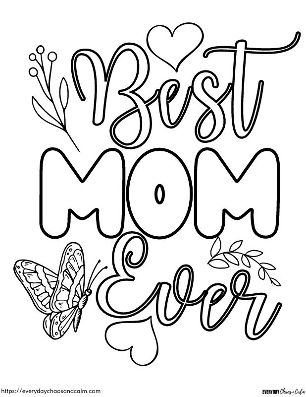 Mother S Day Coloring Pages Custom Paint By Numbers