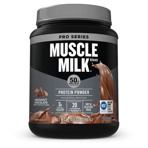 Muscle Milk Pro Series Protein Powder Knockout Chocolate 50G Protein