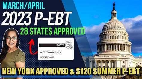 New 2023 P Ebt Update April Check Your Cards New York New States Added Amp 120 Summer P Ebt