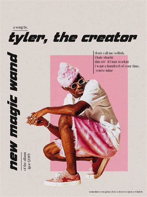 New Magic Wand Tyler The Creator Graphic Poster Art Collage Wall