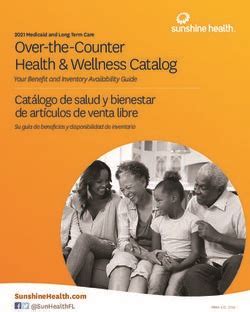 Over The Counter Health Wellness Catalog Sunshine Health