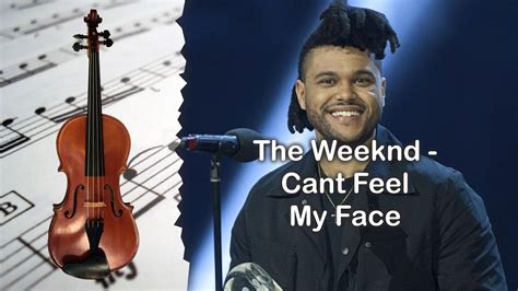 Partitura The Weeknd Cant Feel My Face Versi N Uno Fagot Youtube