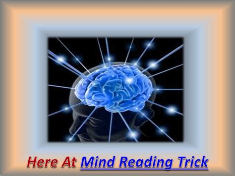 Ppt Mind Reading Trick Powerpoint Presentation Free Download Id 879589