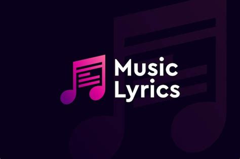 Premium Vector Music Lyrics Logo Design Template