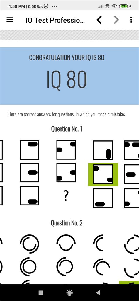 Printable Iq Test With Answers