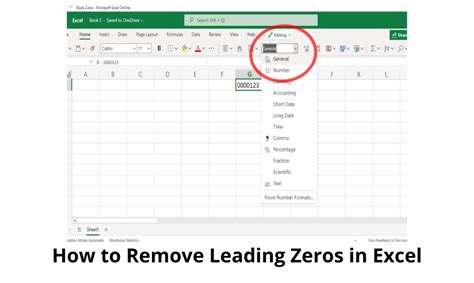 Quickly Remove Leading Zeros From Text String In Excel