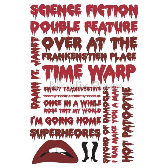 Rocky Horror Picture Show Songs By Natalie Rowe Redbubble