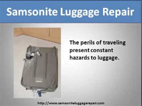 Samsonite Luggage Repair Youtube