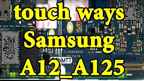 Samsung A12 A125 Touch Ways Touch Ways Solution Touch Path Solution Touch Mobile Repair Training