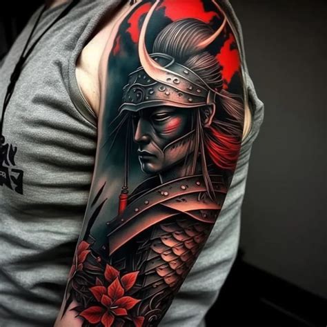 Samurai Warrior Sleeve Tattoos Designs At Tattoo