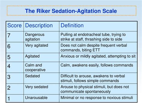 Sas Sedation Scale