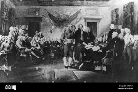 Signing The Declaration Of Independence 28Th June 1776 C1817