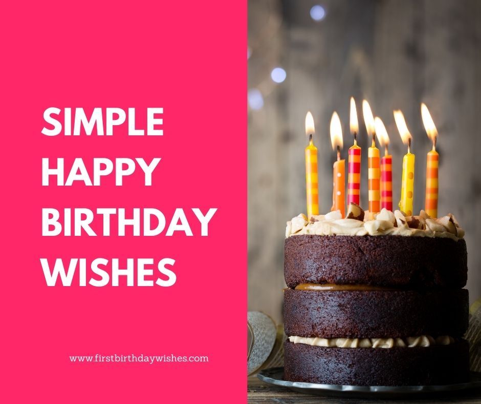 Simple Birthday Wishes For Friend