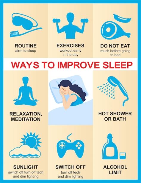 Sleep Infographic Rules Of Healthy Sleep Educational Infographic With