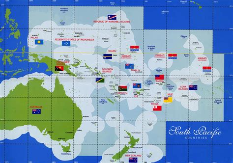 South Pacific Countries Map Thikombia Fiji Mappery