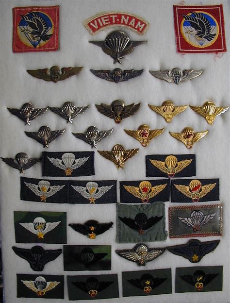 South Vietnam Airborne Jump Wing Collection Wing Badges U S